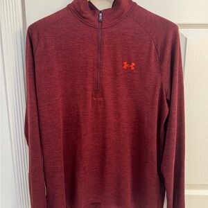 Under Armour Burgundy Quarter Zip Pullover